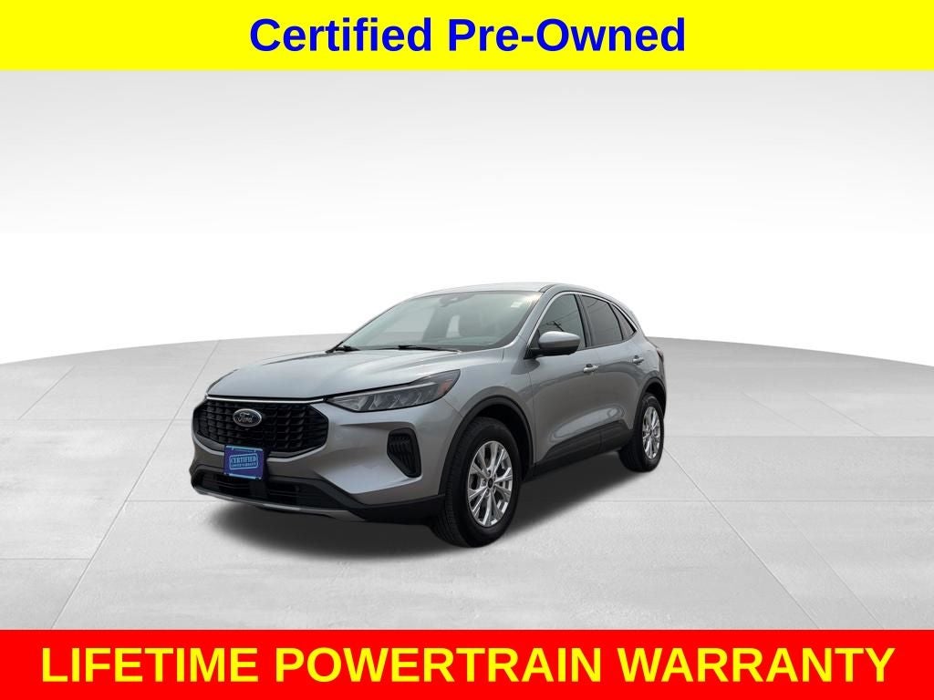 2023 Ford Escape Active in Silver Metallic — front three-quarter view