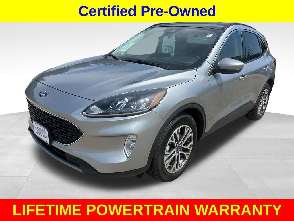 2022 Ford Escape SEL in Silver Metallic — front three-quarter view