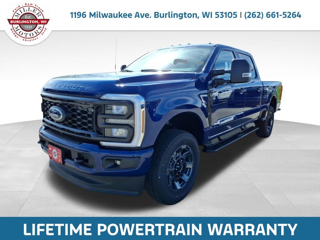 2026 Ford F-250SD XL in Blue Metallic — front three-quarter view