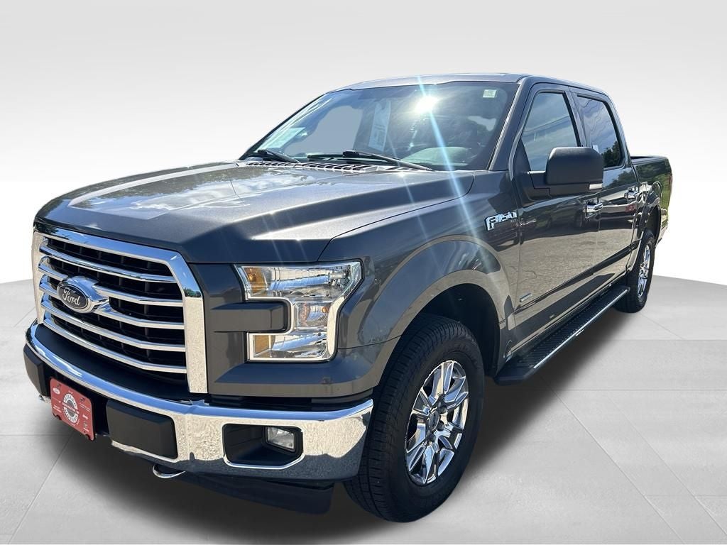 2016 Ford F-150 XLT in Magnetic — front three-quarter view