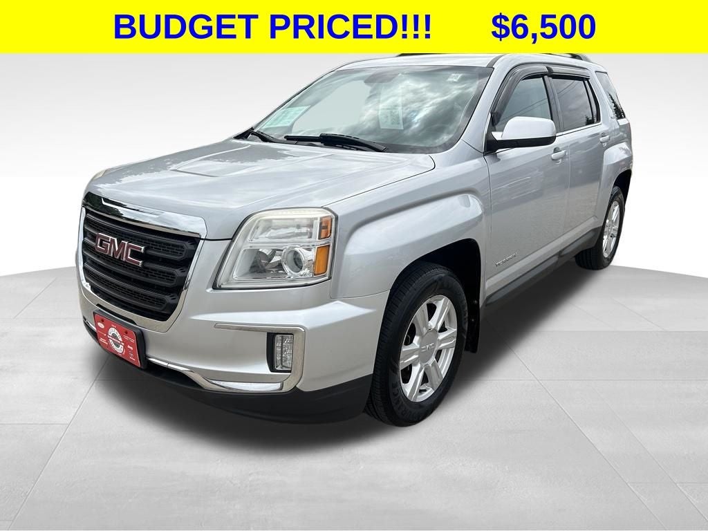 2016 GMC Terrain SLE-2 in Quicksilver Metallic — front three-quarter view